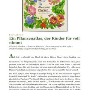 Alle meine Pflanzen – Feuilletonartikel (PDF-Download)