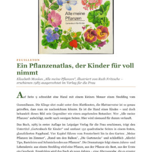 Feuilleton: Ein Pflanzenatlas, der Kinder für voll nimmt