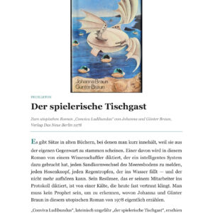 Feuilleton: Der spielerische Tischgast