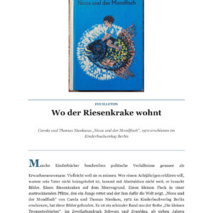 Feuilleton: Wo der Riesenkrake wohnt – Eine Tiefenanalyse von ‚Nicos und der Mondfisch‘