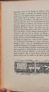 Strichätzung in der Art eines Holzstichs: Kinder arbeiten im Stollen eines englischen Bergwerks